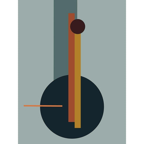 Juncture Poster Black Modern Wood Framed Art Print by Urban Road