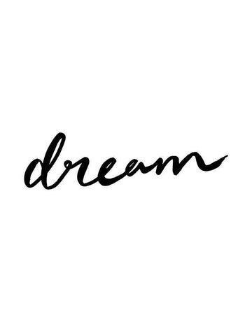 Dream Poster White Modern Wood Framed Art Print with Double Matting by Urban Road