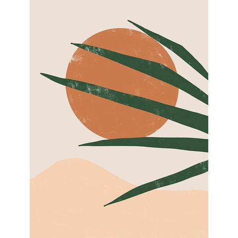 Sun Baked Poster Black Modern Wood Framed Art Print with Double Matting by Urban Road