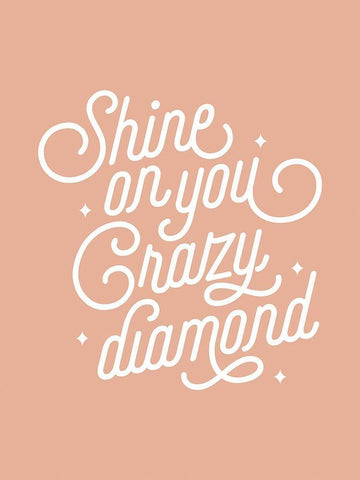 Shine On Poster White Modern Wood Framed Art Print with Double Matting by Urban Road