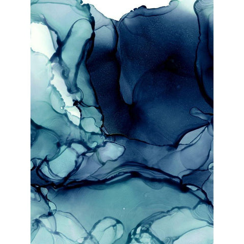 Blueberry I Poster White Modern Wood Framed Art Print by Urban Road