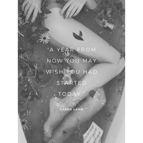Karen Lamb Quote: You May Wish White Modern Wood Framed Art Print by ArtsyQuotes