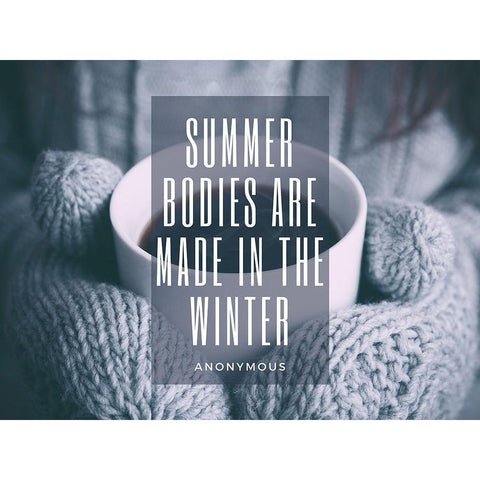 Artsy Quotes Quote: Summer Bodies Black Modern Wood Framed Art Print with Double Matting by ArtsyQuotes