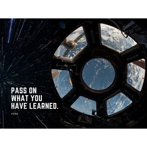 Yoda Quote: What You Have Learned Black Modern Wood Framed Art Print by ArtsyQuotes