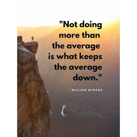 William Winans Quote: Never Say Again White Modern Wood Framed Art Print by ArtsyQuotes