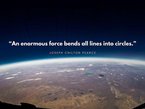 Joseph Chilton Pearce Quote: Influenced White Modern Wood Framed Art Print with Double Matting by ArtsyQuotes