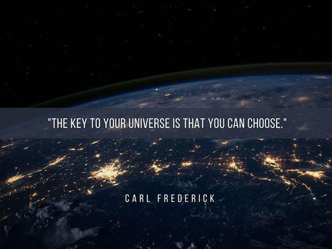 Carl Frederick Quote: You Can Choose Black Ornate Wood Framed Art Print with Double Matting by ArtsyQuotes