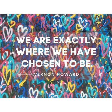 Vernon Howard Quote: Chosen to Be Black Modern Wood Framed Art Print with Double Matting by ArtsyQuotes