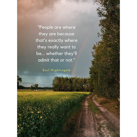 Earl Nightingale Quote: People White Modern Wood Framed Art Print by ArtsyQuotes