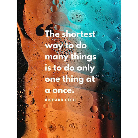 Richard Cecil Quote: Passionate Gold Ornate Wood Framed Art Print with Double Matting by ArtsyQuotes