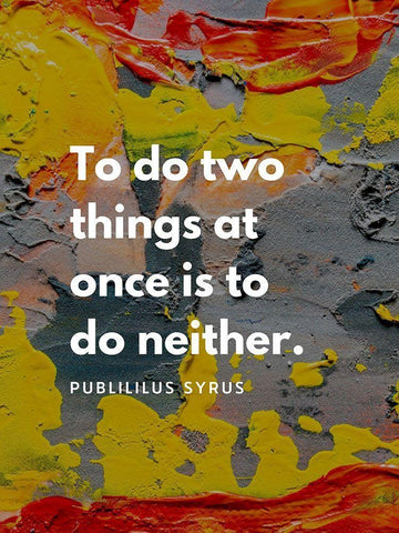 Publilius Syrus Quote: Two Things Black Ornate Wood Framed Art Print with Double Matting by ArtsyQuotes