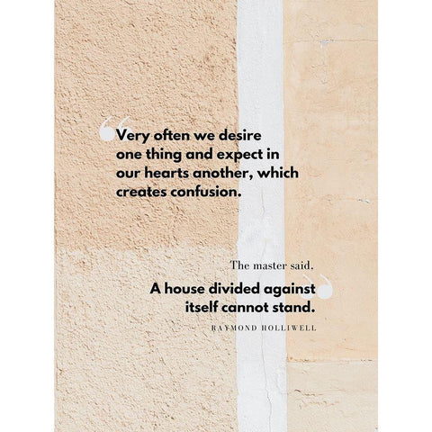 Raymond Holliwell Quote: We Desire Black Modern Wood Framed Art Print with Double Matting by ArtsyQuotes