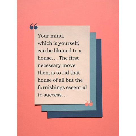 John McDonald Quote: Your Mind Black Modern Wood Framed Art Print with Double Matting by ArtsyQuotes