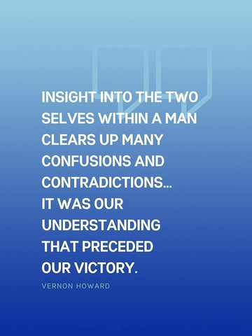 Vernon Howard Quote: Confusions and Contradictions White Modern Wood Framed Art Print with Double Matting by ArtsyQuotes