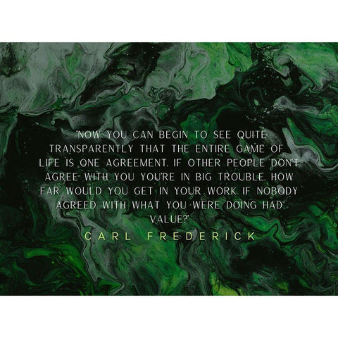 Carl Frederick Quote: Game of Life Black Modern Wood Framed Art Print by ArtsyQuotes