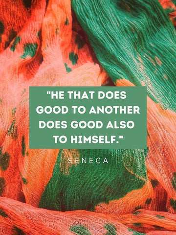 Seneca Quote: He That Does Good White Modern Wood Framed Art Print with Double Matting by ArtsyQuotes