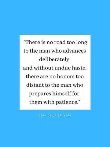 Jean De La Bruyere Quote: There are No Honors White Modern Wood Framed Art Print with Double Matting by ArtsyQuotes