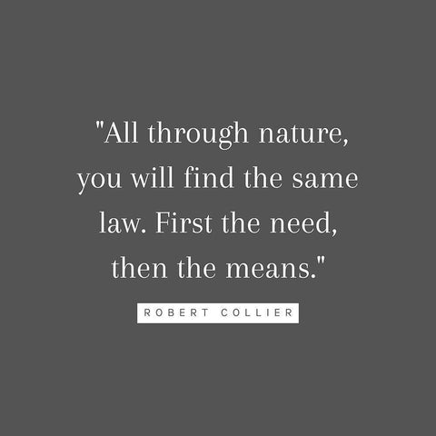 Robert Collier Quote: The Means White Modern Wood Framed Art Print with Double Matting by ArtsyQuotes