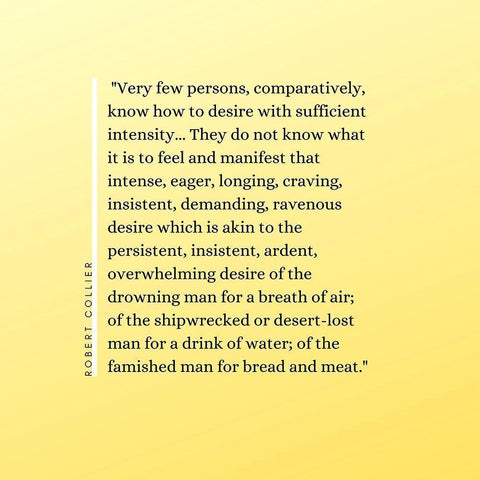 Robert Collier Quote: Sufficient Intensity Black Modern Wood Framed Art Print with Double Matting by ArtsyQuotes