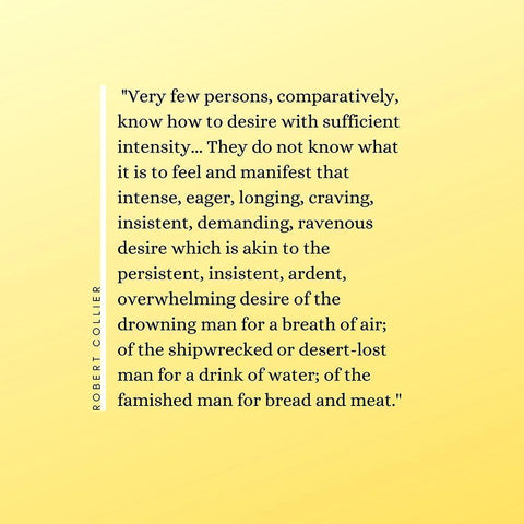 Robert Collier Quote: Sufficient Intensity White Modern Wood Framed Art Print with Double Matting by ArtsyQuotes