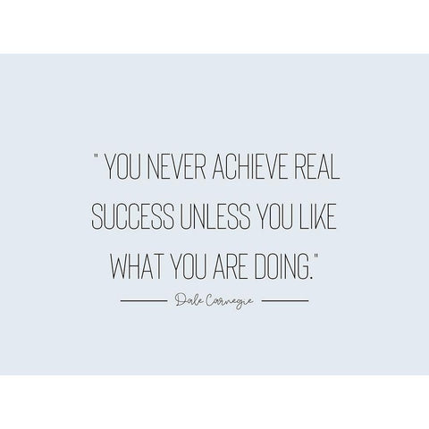 Dale Carnegie Quote: Real Success Gold Ornate Wood Framed Art Print with Double Matting by ArtsyQuotes