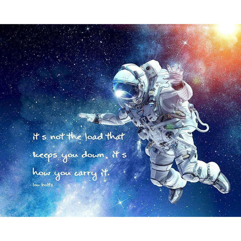 Lou Holtz Quote: How You Carry It White Modern Wood Framed Art Print by ArtsyQuotes