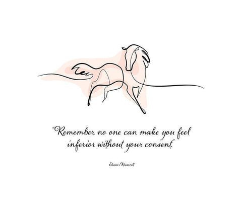 Eleanor Roosevelt Quote: Consent Black Ornate Wood Framed Art Print with Double Matting by ArtsyQuotes