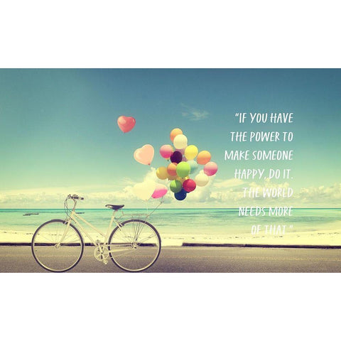 Artsy Quotes Quote: Make Someone Happy Black Modern Wood Framed Art Print with Double Matting by ArtsyQuotes