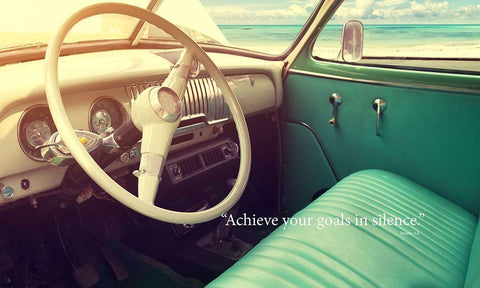 Imam Ali Quote: Achieve Your Goals White Modern Wood Framed Art Print with Double Matting by ArtsyQuotes