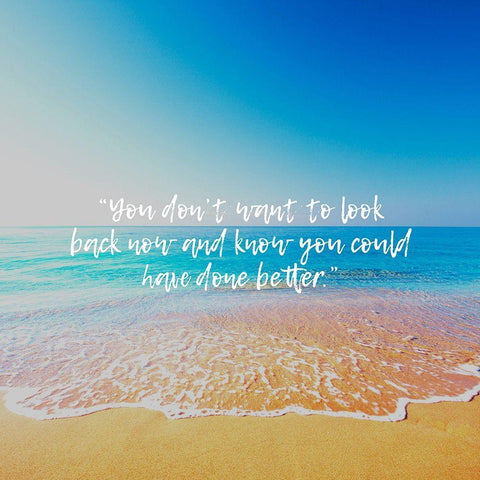 Artsy Quotes Quote: Look Back White Modern Wood Framed Art Print by ArtsyQuotes