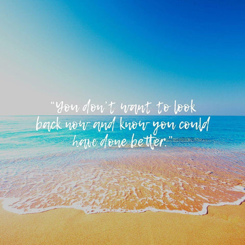 Artsy Quotes Quote: Look Back White Modern Wood Framed Art Print with Double Matting by ArtsyQuotes