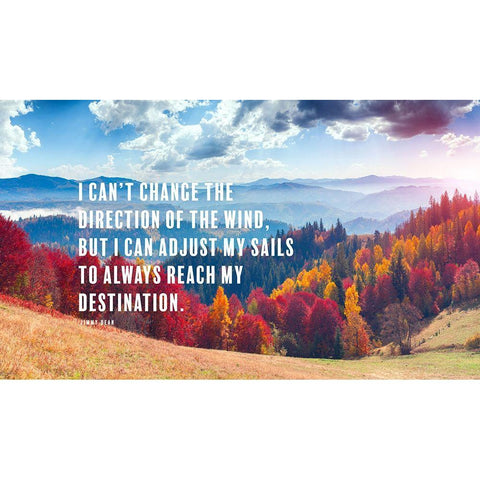Jimmy Dean Quote: Adjust the Sails Black Modern Wood Framed Art Print with Double Matting by ArtsyQuotes