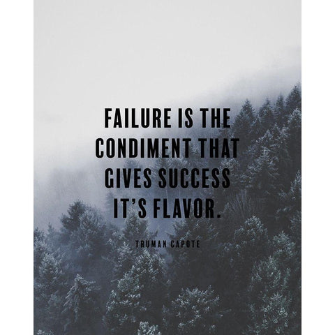 Truman Capote Quote: Gives Success Gold Ornate Wood Framed Art Print with Double Matting by ArtsyQuotes