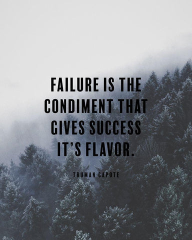 Truman Capote Quote: Gives Success White Modern Wood Framed Art Print with Double Matting by ArtsyQuotes