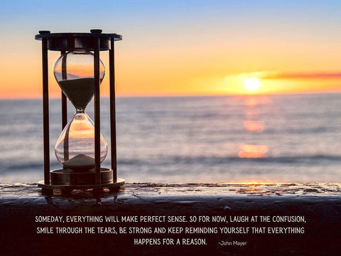 John Mayer Quote: Be Strong Black Ornate Wood Framed Art Print with Double Matting by ArtsyQuotes