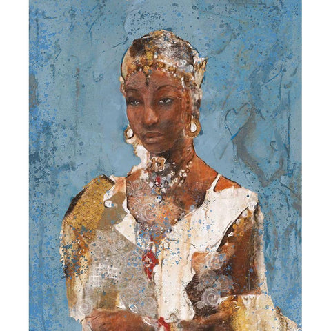 Tranquility VI Gold Ornate Wood Framed Art Print with Double Matting by Wiley, Marta