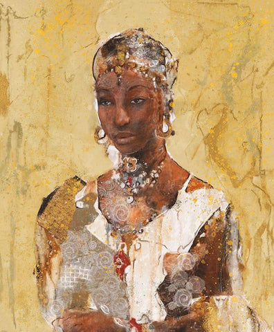 Tranquility VII Black Ornate Wood Framed Art Print with Double Matting by Wiley, Marta