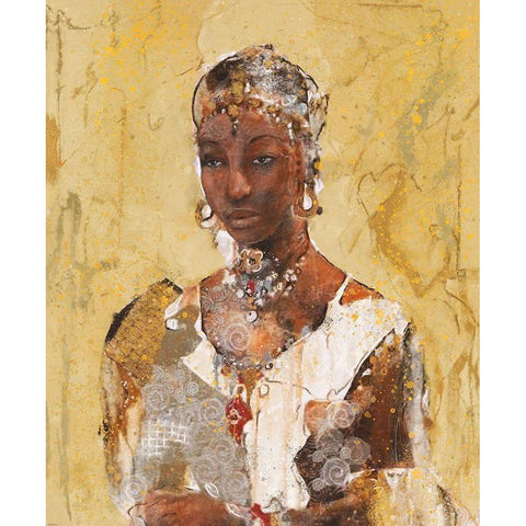 Tranquility VII Gold Ornate Wood Framed Art Print with Double Matting by Wiley, Marta