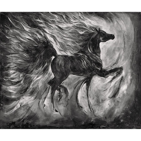 Romance BandW Black Modern Wood Framed Art Print with Double Matting by Wiley, Marta