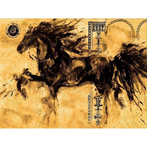 Lepa Zena 2 Black Modern Wood Framed Art Print with Double Matting by Wiley, Marta