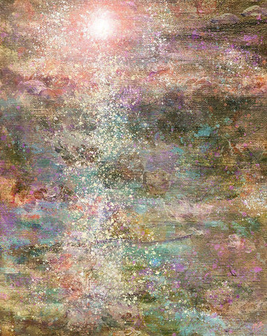 Lillies II White Modern Wood Framed Art Print with Double Matting by Wiley, Marta