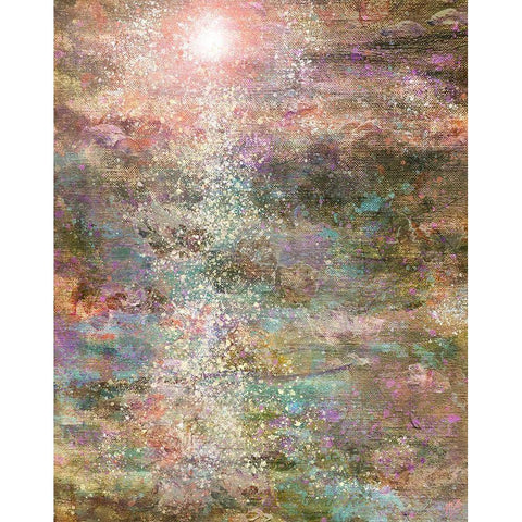 Lillies II Black Modern Wood Framed Art Print with Double Matting by Wiley, Marta