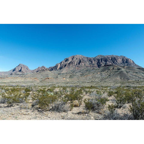 Scenery in Big Bend National Park, TX White Modern Wood Framed Art Print by Highmith, Carol