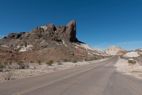 Scenery in Big Bend National Park, TX White Modern Wood Framed Art Print with Double Matting by Highmith, Carol