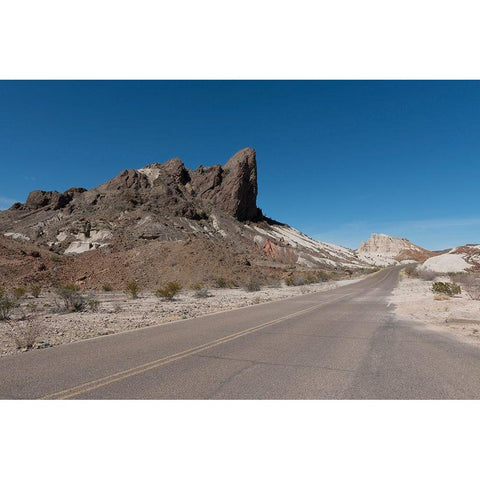 Scenery in Big Bend National Park, TX White Modern Wood Framed Art Print by Highmith, Carol