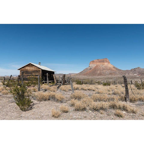 Scenery in Big Bend National Park, TX White Modern Wood Framed Art Print by Highmith, Carol