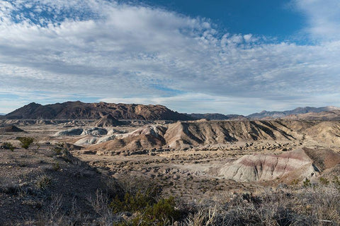 Scenery in Big Bend National Park, TX White Modern Wood Framed Art Print with Double Matting by Highmith, Carol