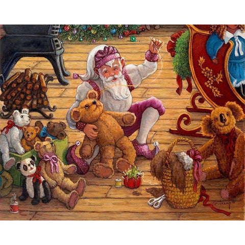 Countdown to Christmas II Black Modern Wood Framed Art Print with Double Matting by Kruskamp, Janet