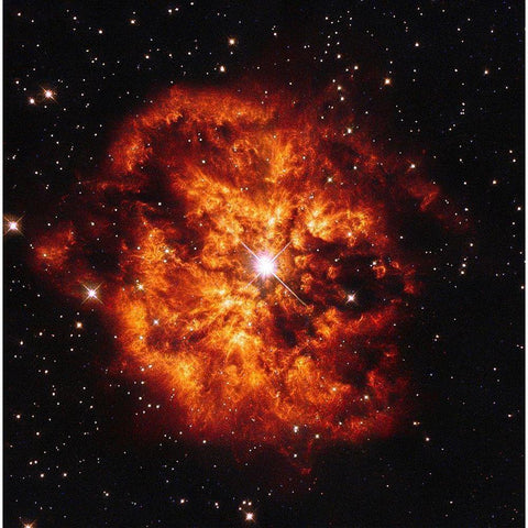 Sagittarius Black Modern Wood Framed Art Print with Double Matting by NASA