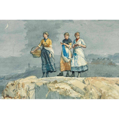 Where are the Boats White Modern Wood Framed Art Print by Homer, Winslow